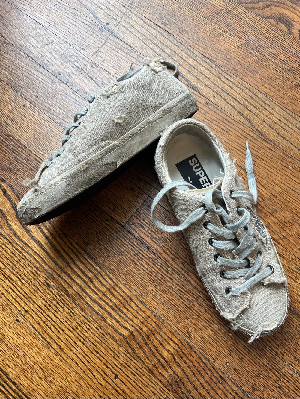 GOLDEN GOOSE DISTRESSED STAR SNEAKERS 35 - Picture 2 of 9